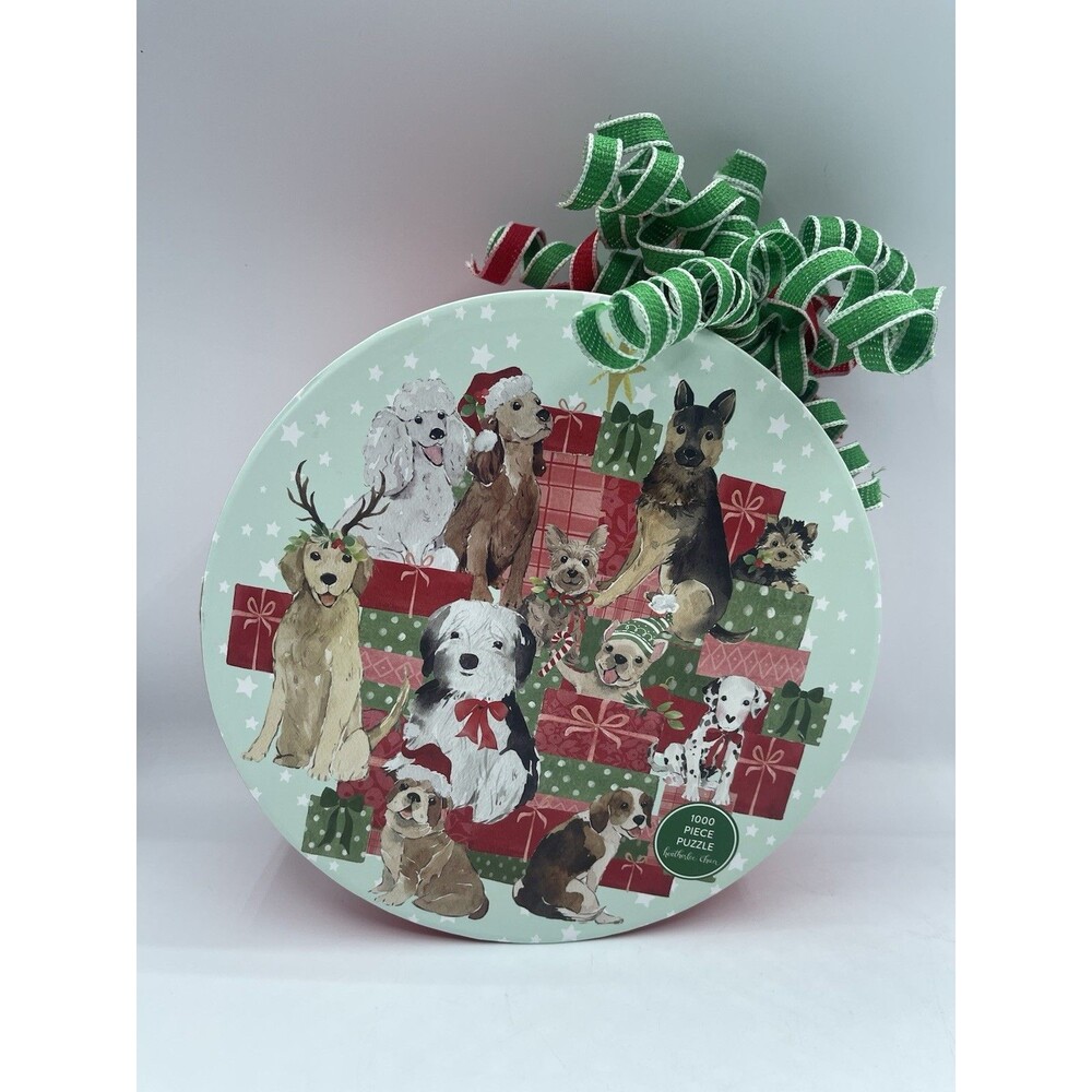 Wain's World "HOLIDAY DOG" by Heatherlee Chan 1000 Piece Puzzle 20" x 20" NEW